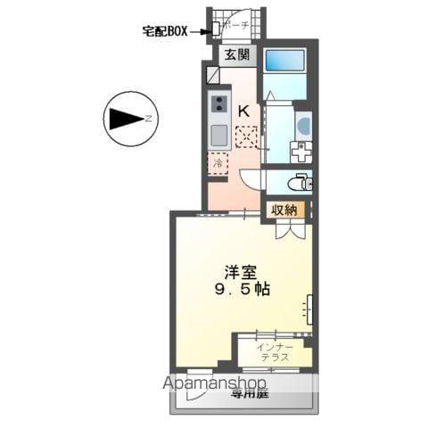 メゾン・ド・ソネット(1K/1階)の間取り写真