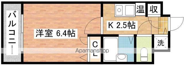 クレベール若葉(1K/5階)の間取り写真