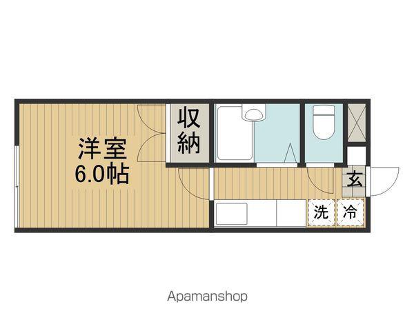 アブニール吉田(1K/1階)の間取り写真