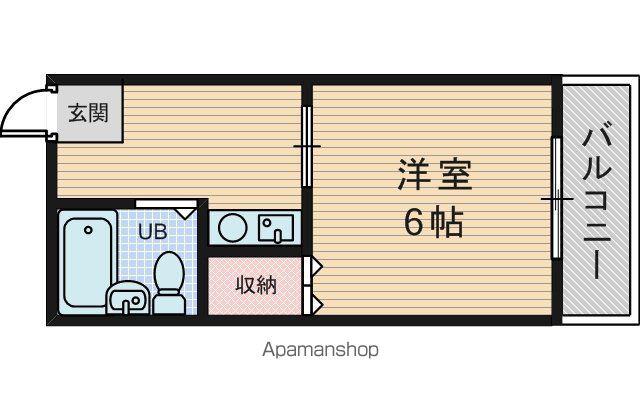 ロイヤルゆたか1号館(1K/2階)の間取り写真