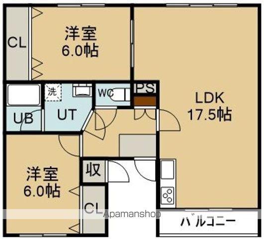 コレスト(2LDK/3階)の間取り写真