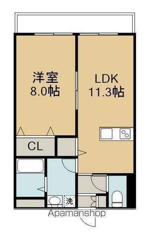 プレミール16番館(1LDK/3階)の間取り写真