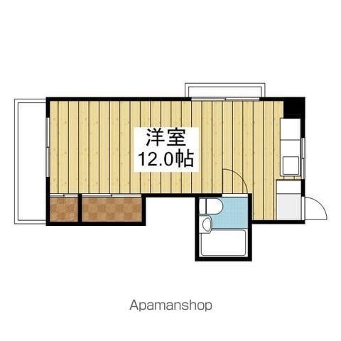 豊洋ハイツ(ワンルーム/2階)の間取り写真