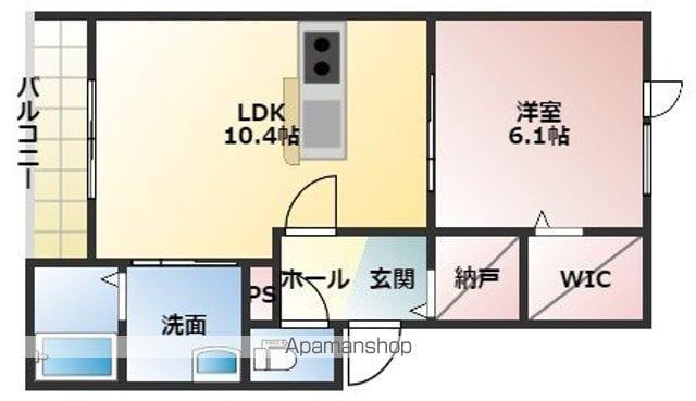 EAGLE10(1LDK/3階)の間取り写真