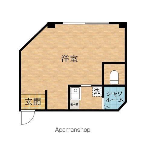 扇ビル1Rマンション(ワンルーム/3階)の間取り写真
