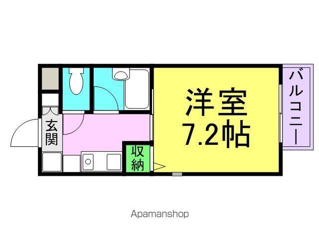 岡地レジデンス中島(1K/2階)の間取り写真