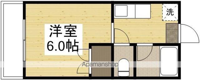 あるふぁ南方Ⅰ(1K/3階)の間取り写真