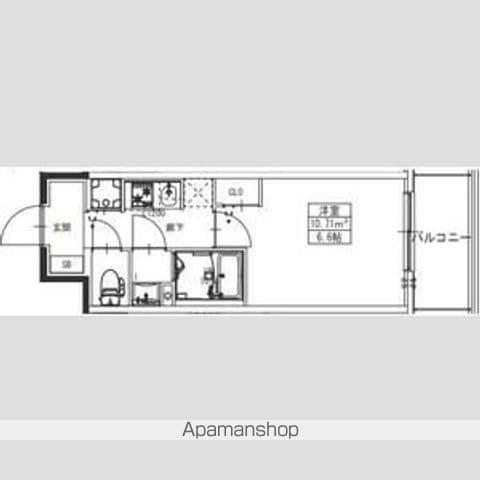S-RESIDENCE堺湊駅前AZURE(1K/2階)の間取り写真
