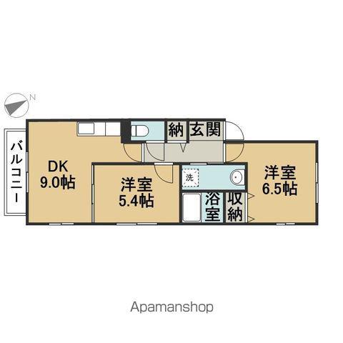 ネイコーポ本城(2DK/1階)の間取り写真
