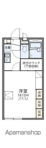 レオパレスM N Ⅱ(1K/1階)の間取り写真