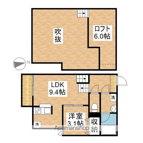 FAMILY STAGE 川名1(1LDK/1階)の間取り写真