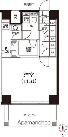 クイズ恵比寿(1K/7階)の間取り写真