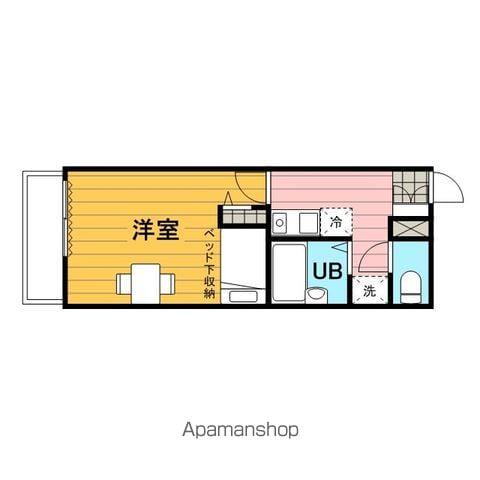 レオパレスチェリーハウス(1K/2階)の間取り写真