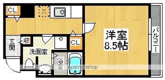 長居中央ビル(1K/7階)の間取り写真