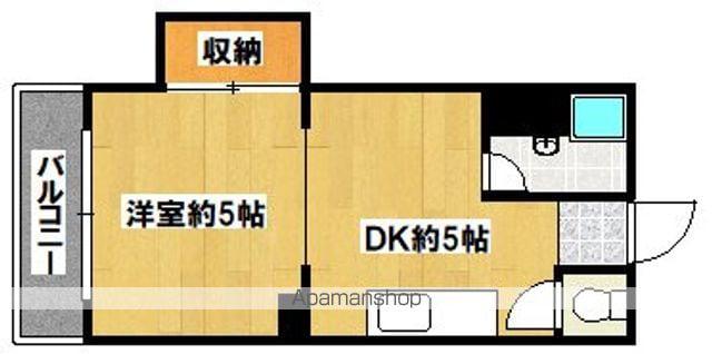 サニーハイツ長居(1DK/5階)の間取り写真