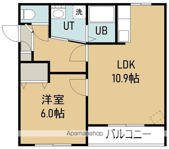 セゾンクレール昭和(1LDK/1階)の間取り写真