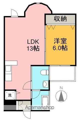 SKビルディング2(1LDK/2階)の間取り写真