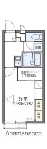 レオパレス稲荷町(1K/2階)の間取り写真