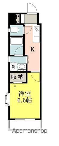 第11ドリームマンション(1K/4階)の間取り写真
