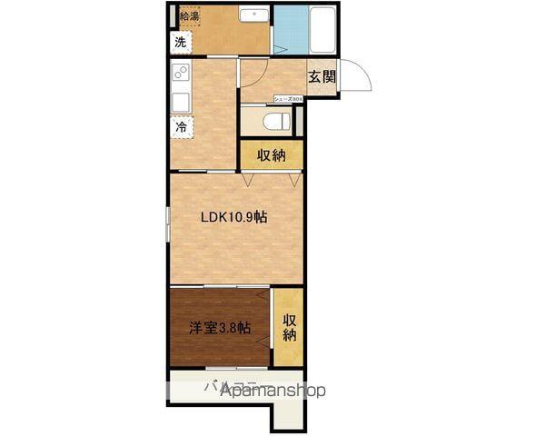 J-GARDENⅡ(1LDK/2階)の間取り写真