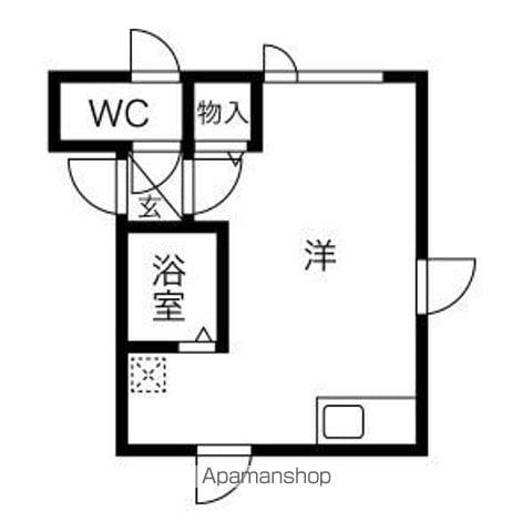 エステート柏丘(ワンルーム/3階)の間取り写真