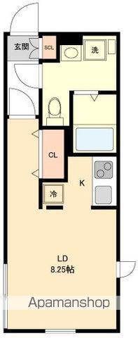 BRANCHE桜山Ⅲ(1K/3階)の間取り写真