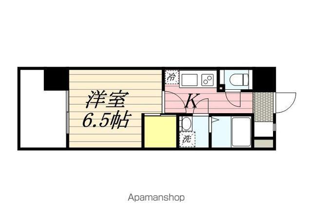 RUPIEレジデンス赤坂南(1K/8階)の間取り写真