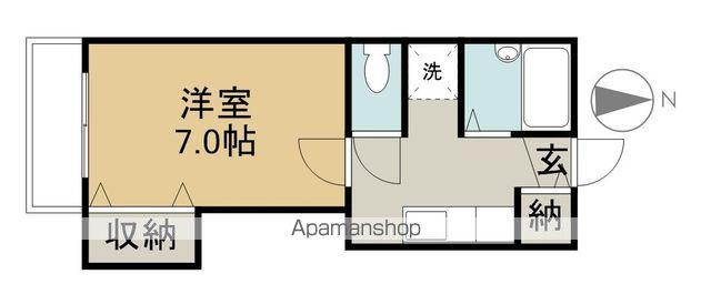 B・G FIELDハイツ(1K/1階)の間取り写真