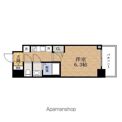 ADVANCE大阪フェリーチェ (1K/9階)の間取り写真