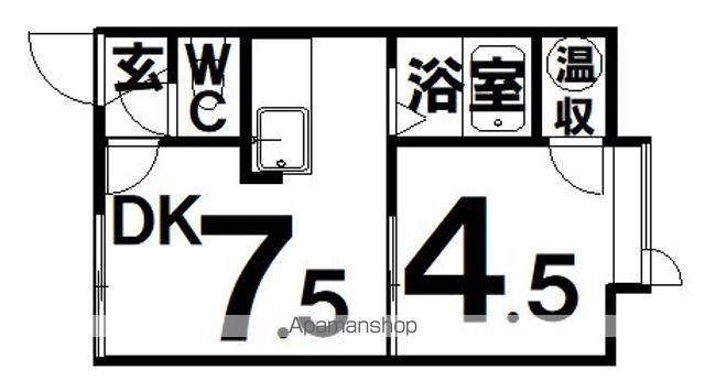 エレガンスNYパレス(1DK/2階)の間取り写真