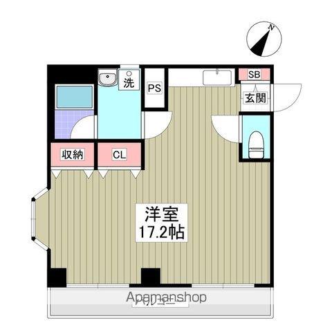 ミューゼタイセイ(ワンルーム/3階)の間取り写真