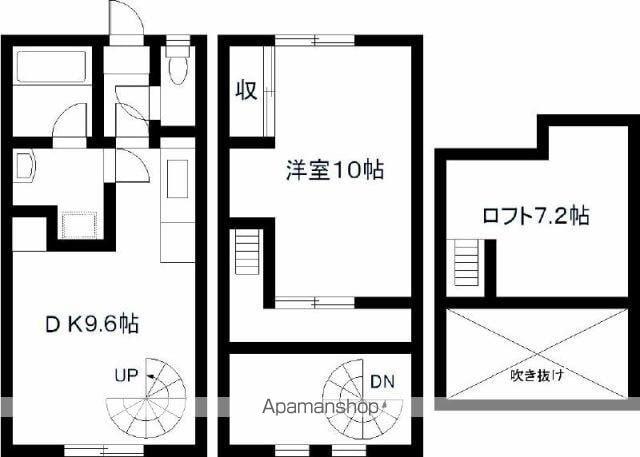 エレガンス江平東(1LDK/1階)の間取り写真