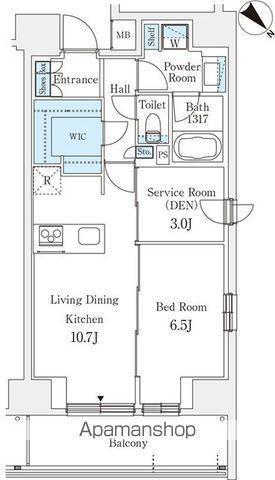 リテラス西日暮里(1LDK/3階)の間取り写真