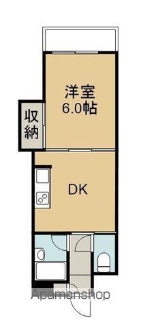 サンシティ吉成(1DK/10階)の間取り写真