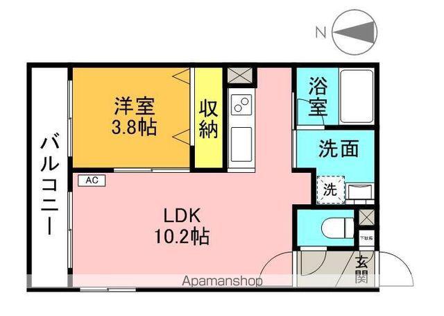 メイリオーラ(1LDK/3階)の間取り写真
