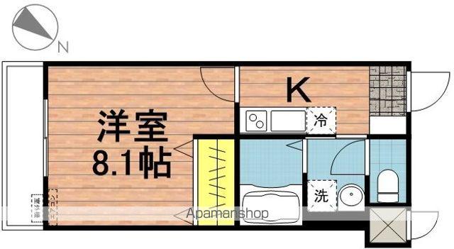 ロワゾ・ブルー(1K/1階)の間取り写真