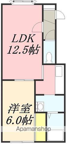 ルミエール入船(1LDK/1階)の間取り写真