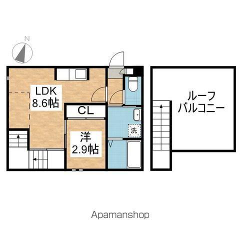 GRANDTIC 青山(1LDK/2階)の間取り写真