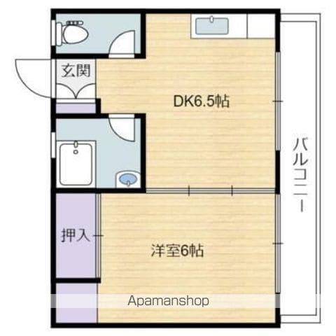ベルクレスト本郷(1DK/3階)の間取り写真