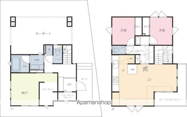 小田急電鉄小田原線 成城学園前駅 徒歩23分 2階建 築16年(2SLDK)の間取り写真