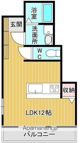 LAULEAⅠ(ワンルーム/1階)の間取り写真