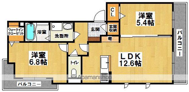 シャーメゾン アラウィージュ(2LDK/2階)の間取り写真