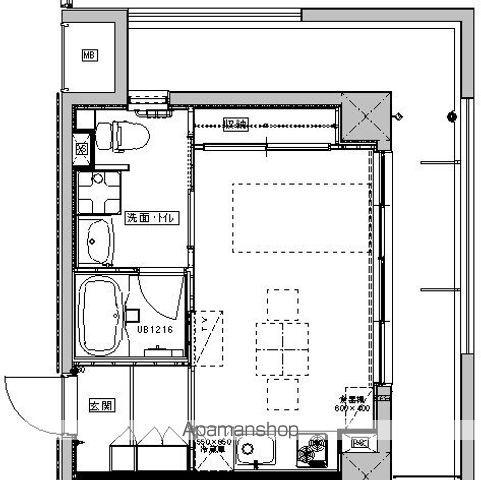 PAL CITY(ワンルーム/4階)の間取り写真