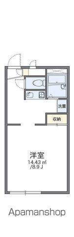 レオパレスグロリアスⅡ(1K/2階)の間取り写真