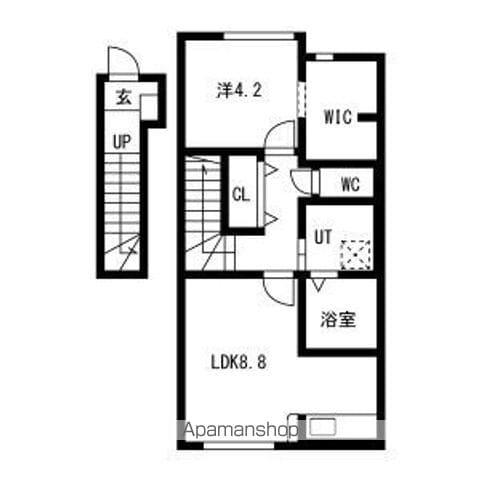 NJ HOUSE 花楯 (1LDK/2階)の間取り写真