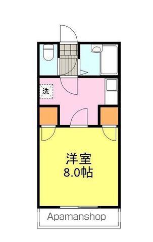 コルデソル下関(1K/3階)の間取り写真