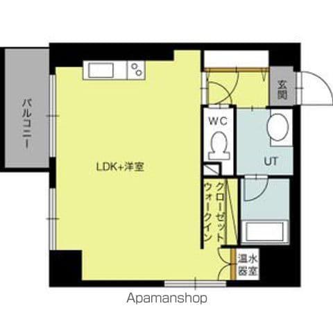 LEE北3条(1K/8階)の間取り写真