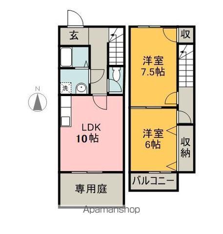 ＢＲＡＮＣＨＥ’かかみ野(2LDK)の間取り写真