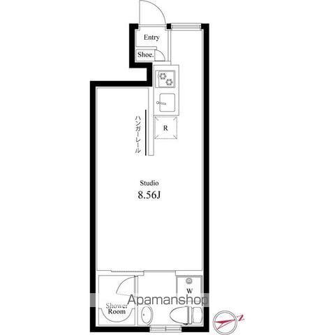 ブライトハウス都立家政(ワンルーム/1階)の間取り写真