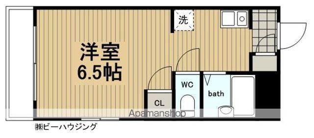 アリスト(1K/3階)の間取り写真